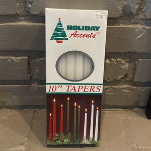 VTG‎ NIB Holiday Accents 10" Tapers Box of 12